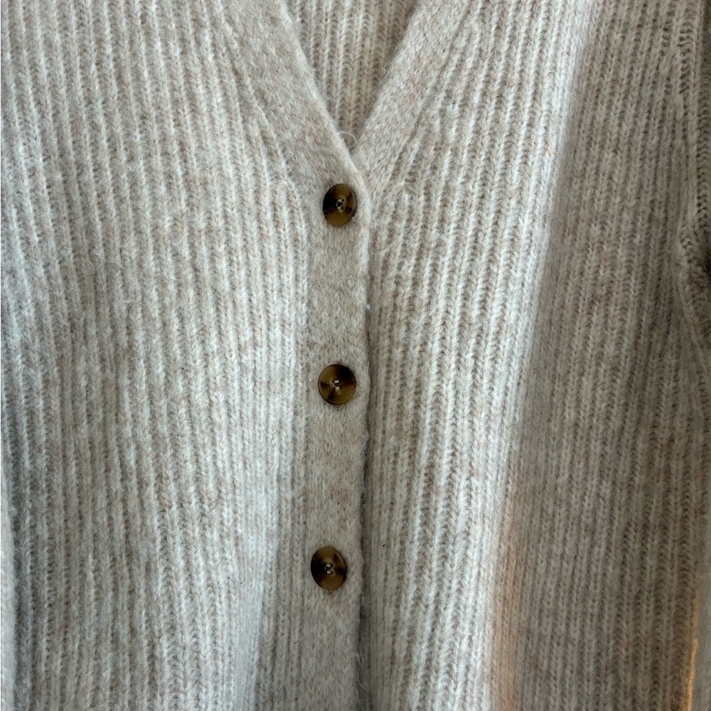 Z Supply Women's Josie Cardigan Sweater in Oatmeal Size Large - Picture 8 of 9